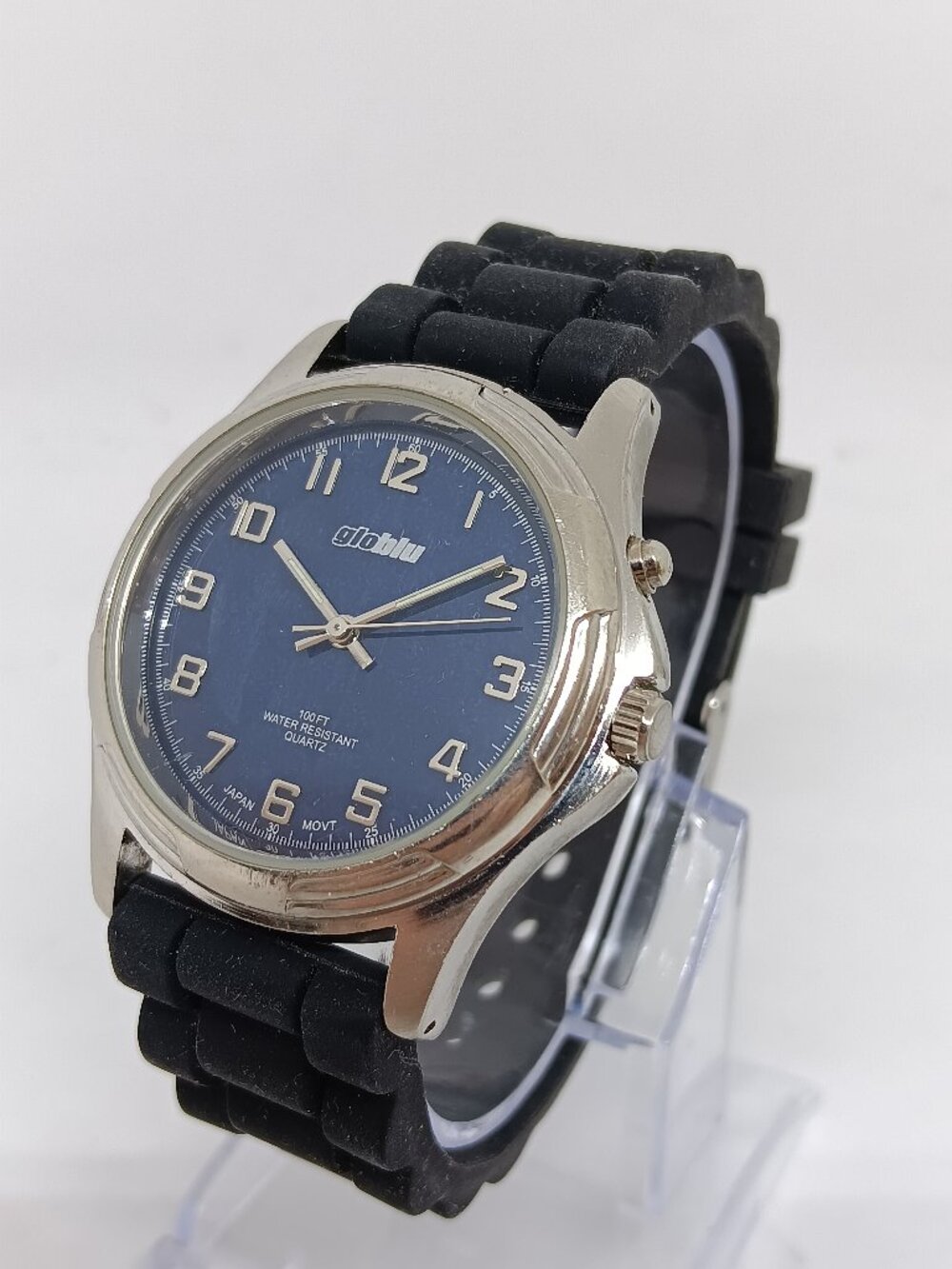 GloBlu GLB045 Unisex 37mm Japanese Quartz Backlight Watch NEW BATTERY